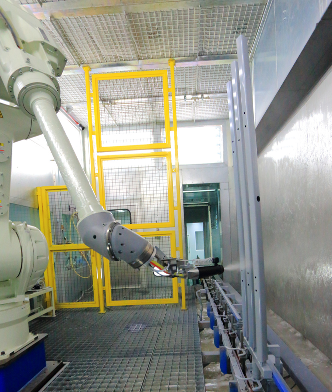 Robotic spray cell