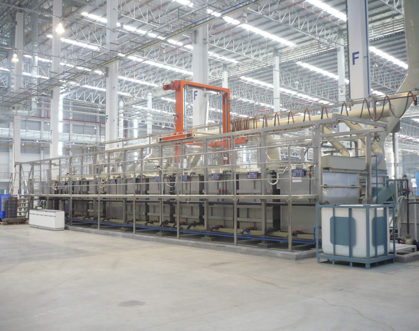 Complete pretreatment line installation