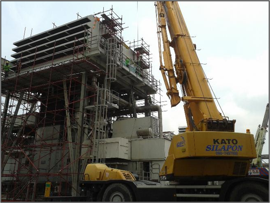 On-site lifting and installation